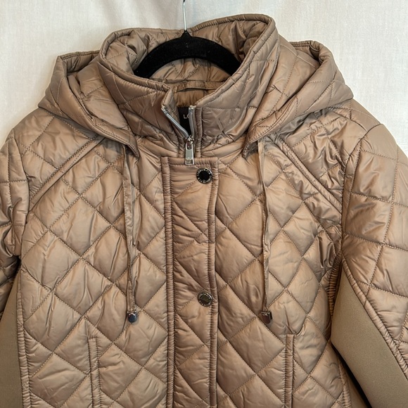 NWT London Fog Taupe Water Resistant Quilted Jacket in Size XL or XXL - Picture 4 of 15